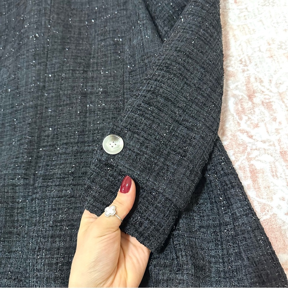 Tweed Double Breasted Blazer Jacket - Picture 12 of 12